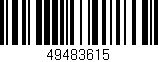 Código de barras (EAN, GTIN, SKU, ISBN): '49483615'