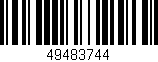 Código de barras (EAN, GTIN, SKU, ISBN): '49483744'