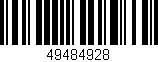 Código de barras (EAN, GTIN, SKU, ISBN): '49484928'
