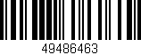 Código de barras (EAN, GTIN, SKU, ISBN): '49486463'