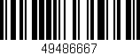 Código de barras (EAN, GTIN, SKU, ISBN): '49486667'