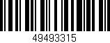 Código de barras (EAN, GTIN, SKU, ISBN): '49493315'