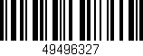 Código de barras (EAN, GTIN, SKU, ISBN): '49496327'