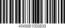 Código de barras (EAN, GTIN, SKU, ISBN): '4949961050609'