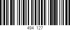 Código de barras (EAN, GTIN, SKU, ISBN): '494/127'