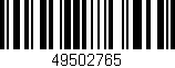Código de barras (EAN, GTIN, SKU, ISBN): '49502765'