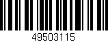 Código de barras (EAN, GTIN, SKU, ISBN): '49503115'