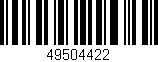 Código de barras (EAN, GTIN, SKU, ISBN): '49504422'