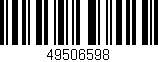 Código de barras (EAN, GTIN, SKU, ISBN): '49506598'