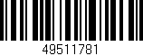 Código de barras (EAN, GTIN, SKU, ISBN): '49511781'