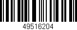 Código de barras (EAN, GTIN, SKU, ISBN): '49516204'