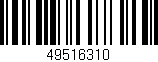 Código de barras (EAN, GTIN, SKU, ISBN): '49516310'