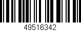 Código de barras (EAN, GTIN, SKU, ISBN): '49516342'
