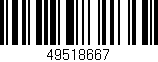 Código de barras (EAN, GTIN, SKU, ISBN): '49518667'