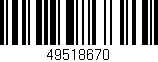 Código de barras (EAN, GTIN, SKU, ISBN): '49518670'