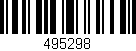 Código de barras (EAN, GTIN, SKU, ISBN): '495298'