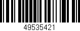 Código de barras (EAN, GTIN, SKU, ISBN): '49535421'