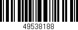 Código de barras (EAN, GTIN, SKU, ISBN): '49538188'