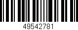 Código de barras (EAN, GTIN, SKU, ISBN): '49542781'