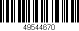 Código de barras (EAN, GTIN, SKU, ISBN): '49544670'