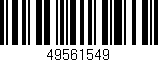 Código de barras (EAN, GTIN, SKU, ISBN): '49561549'