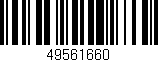 Código de barras (EAN, GTIN, SKU, ISBN): '49561660'