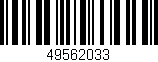 Código de barras (EAN, GTIN, SKU, ISBN): '49562033'
