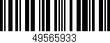 Código de barras (EAN, GTIN, SKU, ISBN): '49565933'
