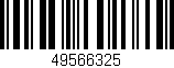 Código de barras (EAN, GTIN, SKU, ISBN): '49566325'