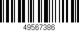Código de barras (EAN, GTIN, SKU, ISBN): '49567386'
