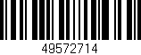 Código de barras (EAN, GTIN, SKU, ISBN): '49572714'
