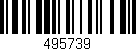 Código de barras (EAN, GTIN, SKU, ISBN): '495739'