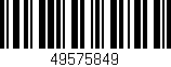 Código de barras (EAN, GTIN, SKU, ISBN): '49575849'