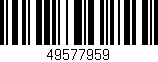 Código de barras (EAN, GTIN, SKU, ISBN): '49577959'