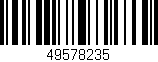 Código de barras (EAN, GTIN, SKU, ISBN): '49578235'