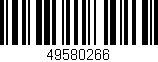 Código de barras (EAN, GTIN, SKU, ISBN): '49580266'