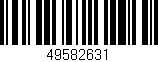 Código de barras (EAN, GTIN, SKU, ISBN): '49582631'