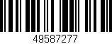 Código de barras (EAN, GTIN, SKU, ISBN): '49587277'