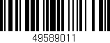 Código de barras (EAN, GTIN, SKU, ISBN): '49589011'