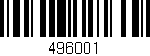 Código de barras (EAN, GTIN, SKU, ISBN): '496001'