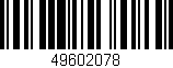 Código de barras (EAN, GTIN, SKU, ISBN): '49602078'