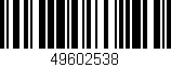 Código de barras (EAN, GTIN, SKU, ISBN): '49602538'