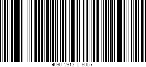 Código de barras (EAN, GTIN, SKU, ISBN): '4960_2613_0_800ml'