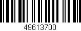 Código de barras (EAN, GTIN, SKU, ISBN): '49613700'