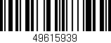 Código de barras (EAN, GTIN, SKU, ISBN): '49615939'