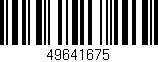 Código de barras (EAN, GTIN, SKU, ISBN): '49641675'