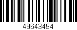 Código de barras (EAN, GTIN, SKU, ISBN): '49643494'