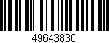 Código de barras (EAN, GTIN, SKU, ISBN): '49643830'