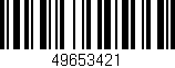 Código de barras (EAN, GTIN, SKU, ISBN): '49653421'