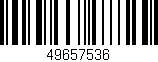 Código de barras (EAN, GTIN, SKU, ISBN): '49657536'